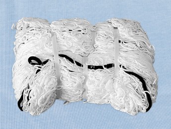 Сетка для футбольных ворот 2х5 соревновательная, нить 5 мм, цвет белый, пара